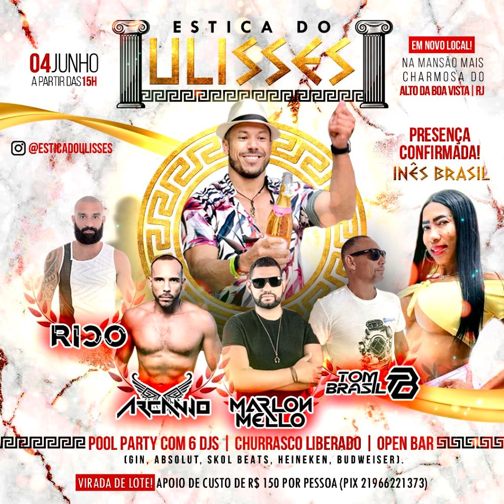 Flyer oficial do Estica do Ulisses com a programação da edição